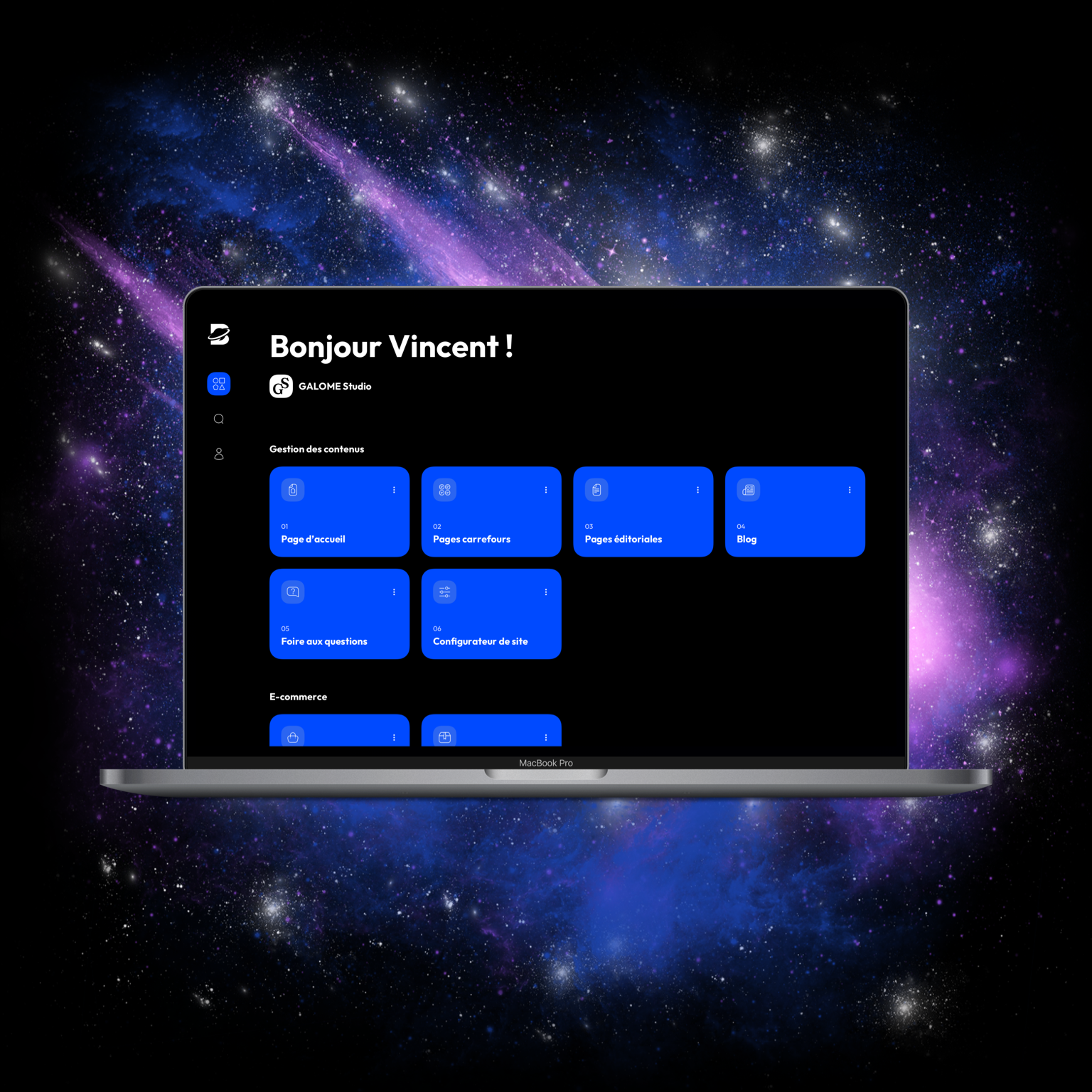 Bizz BO on laptop
